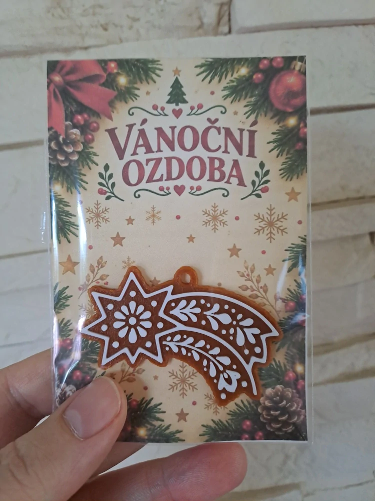 Vánoční ozdoby perníčky - Kometa