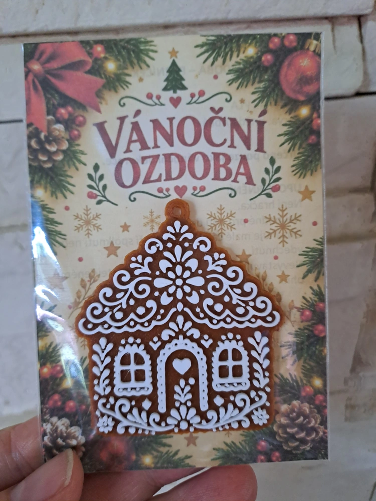 Vánoční ozdoby perníčky - Chaloupka