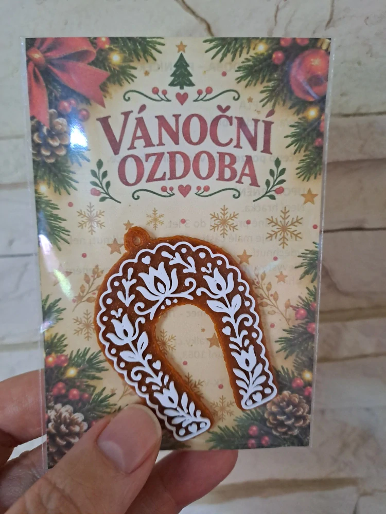 Vánoční ozdoby perníčky - Podkova