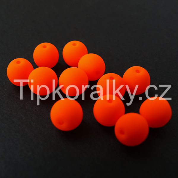 NEONY mačkané 8mm - oranžové