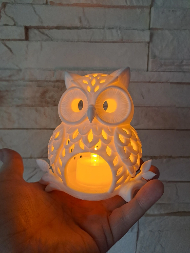 Sovička na LED svíčku