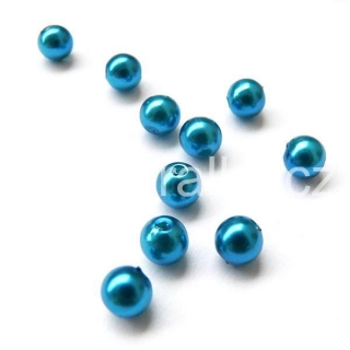 Akrylátové perly ABS 6mm - tmavší modré