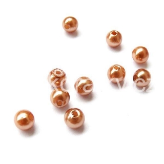 Akrylátové perly ABS 6mm - šampaň