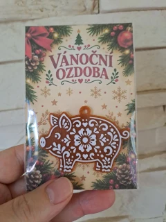 Vánoční ozdoby perníčky - Prasátko