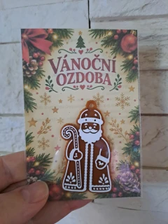Vánoční ozdoby perníčky - Santa