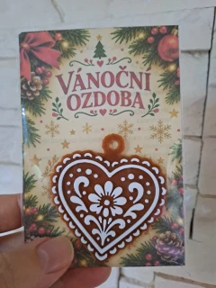 Vánoční ozdoby perníčky - Srdce