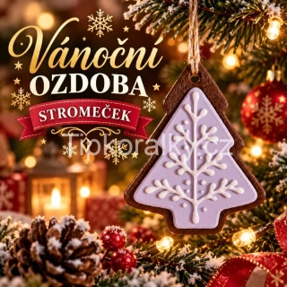 Vánoční ozdoba - perníček poleva - Stromeček