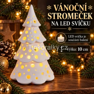 Vánoční stromeček na LED svíčku