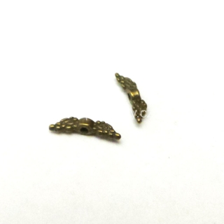 Andělská křídla 12x3 mm - starobronz