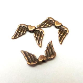 Andělská křídla 13x11 mm - staroměděná