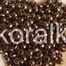Kovové korálky 4mm - gunmetal